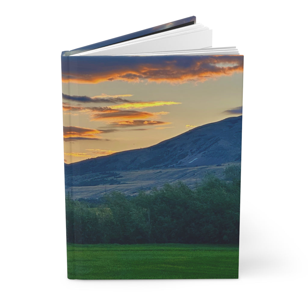 Sunset Mountain Hardcover Journal — Scenic Nature Notebook for Travel & Reflection