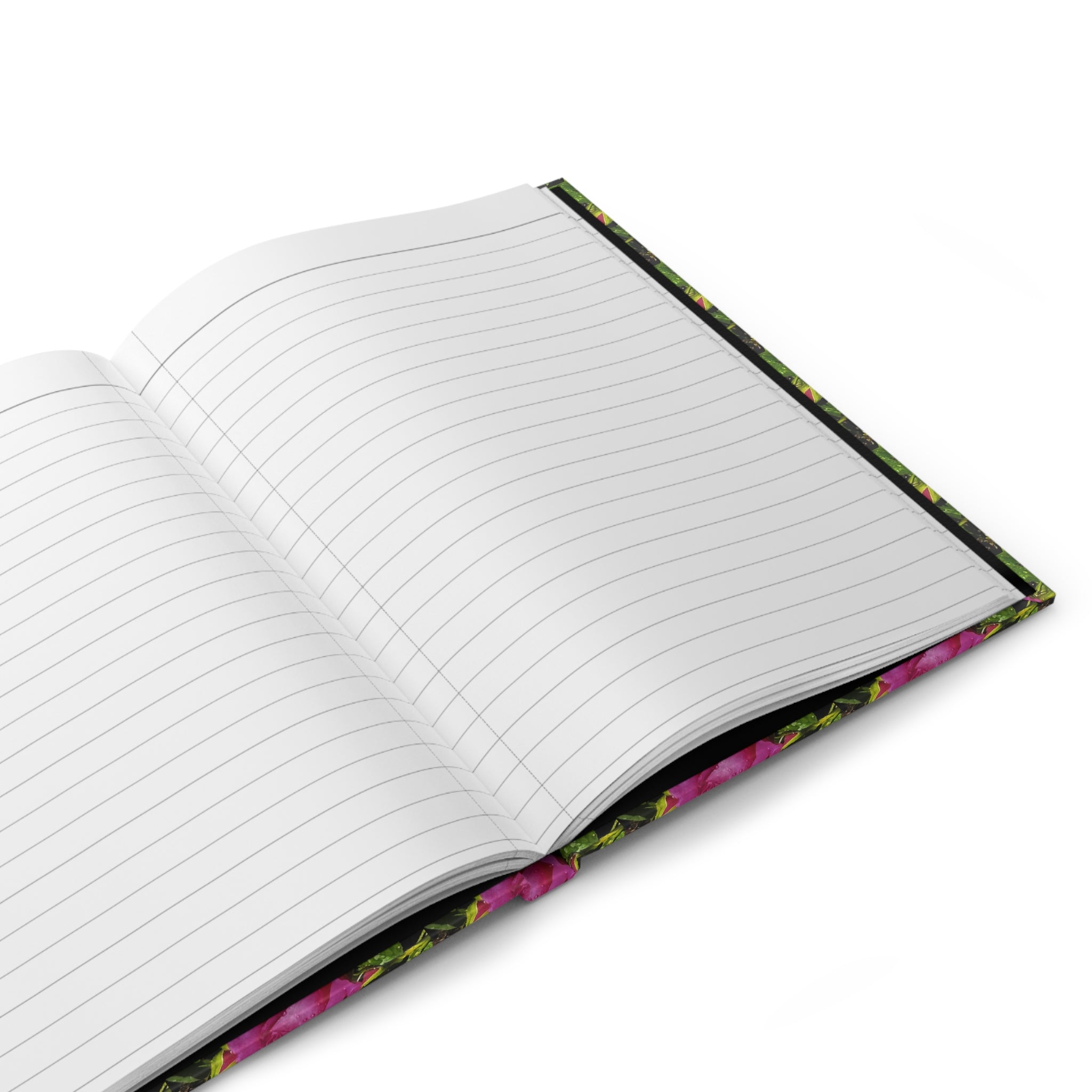 Floral Pink Rose Hardcover Journal — Gardeners' Notebook & Gift