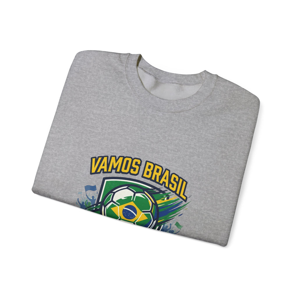 Vamos Brasil Crewneck Sweatshirt | Soccer Championship, Country Pride