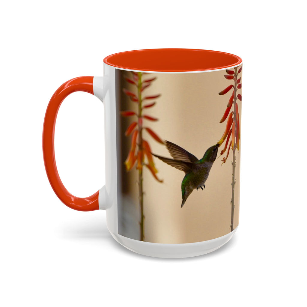 50 Years of Not Giving a Damn Mug — Vintage Floral Hummingbird Coffee Cup (11oz, 15oz)