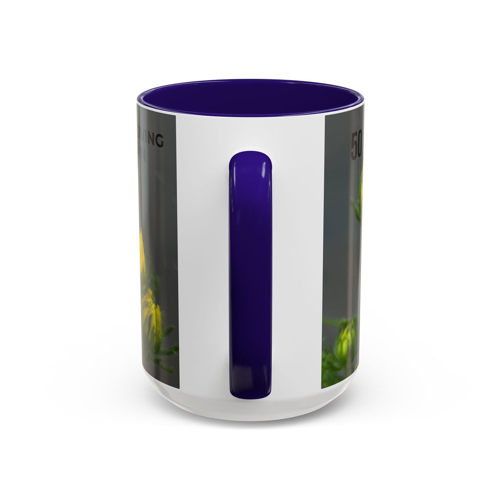 Black-Eyed Susan 'Not Giving a Damn' Mug — Colorful Floral Coffee Cup (11oz & 15oz)