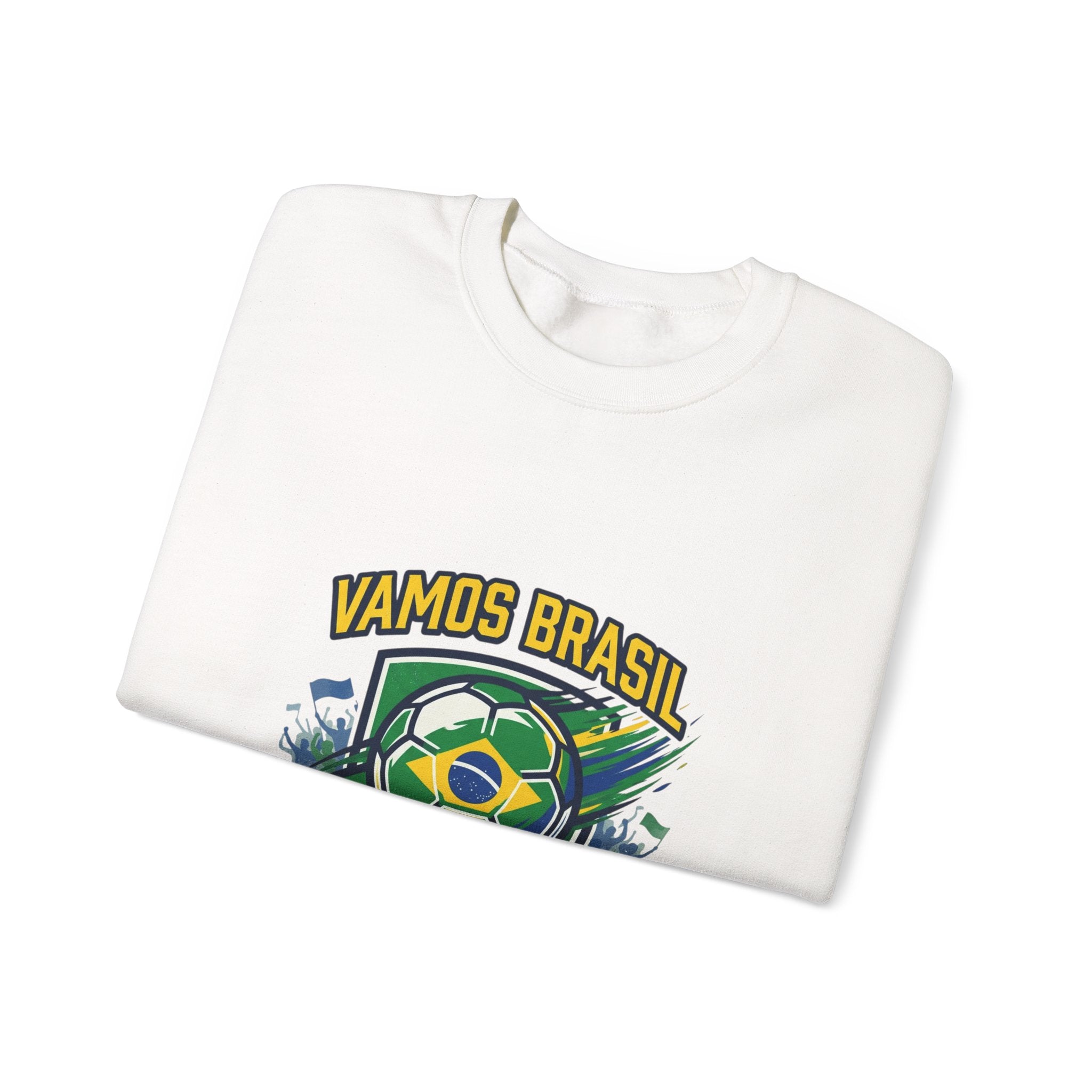 Vamos Brasil Crewneck Sweatshirt | Soccer Championship, Country Pride