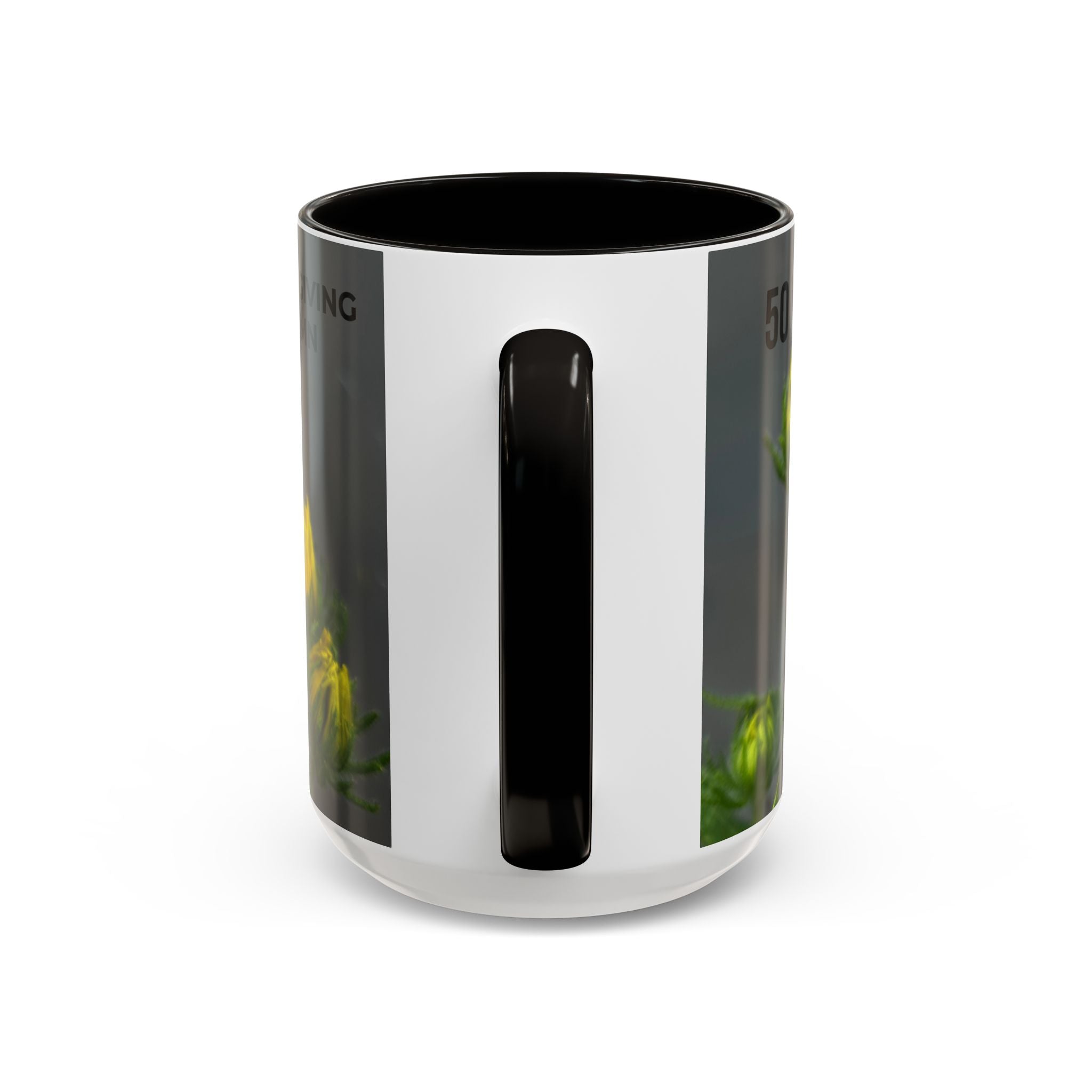 Black-Eyed Susan 'Not Giving a Damn' Mug — Colorful Floral Coffee Cup (11oz & 15oz)