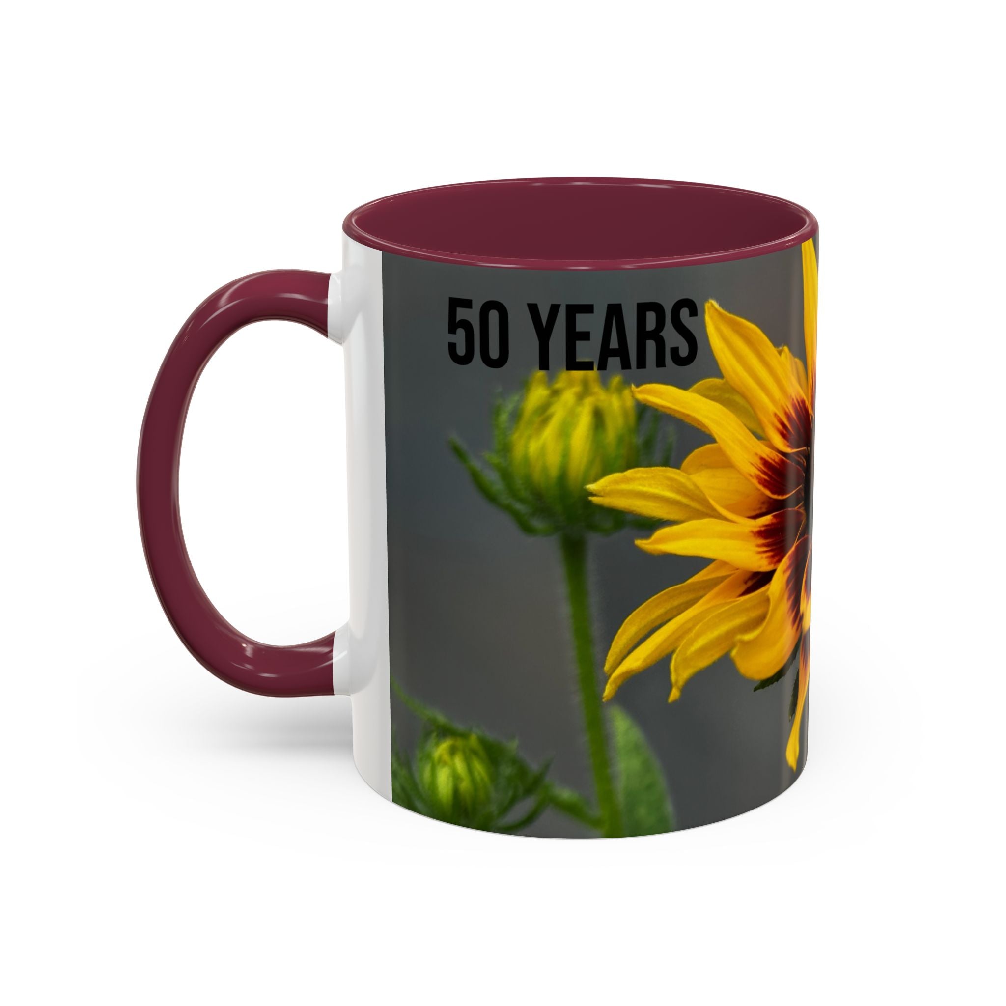 Black-Eyed Susan 'Not Giving a Damn' Mug — Colorful Floral Coffee Cup (11oz & 15oz)