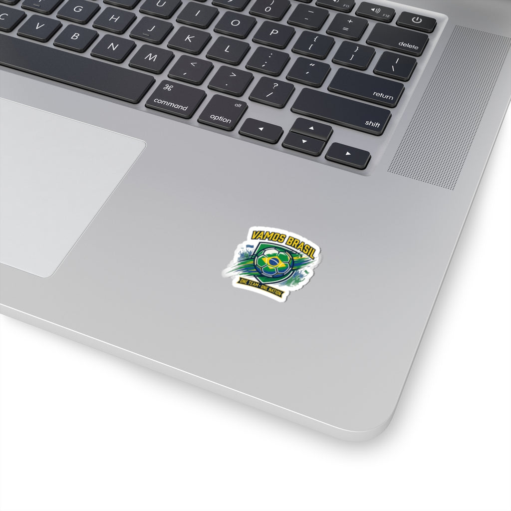 Vamos Brasil Soccer Sticker | Country Pride, Retro Championship