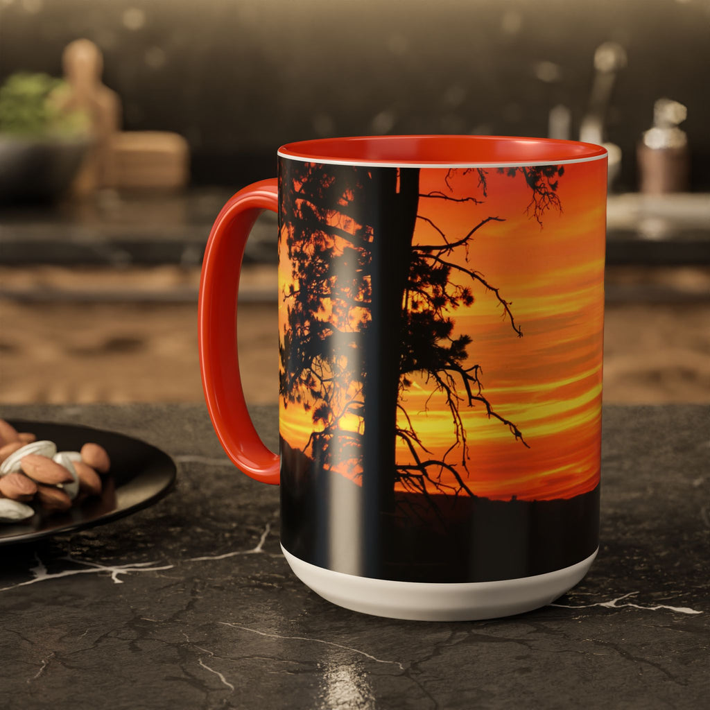 Progress Over Perfection Sunset Mug — Rural NE Oregon Motivational Coffee Cup (11oz/15oz)