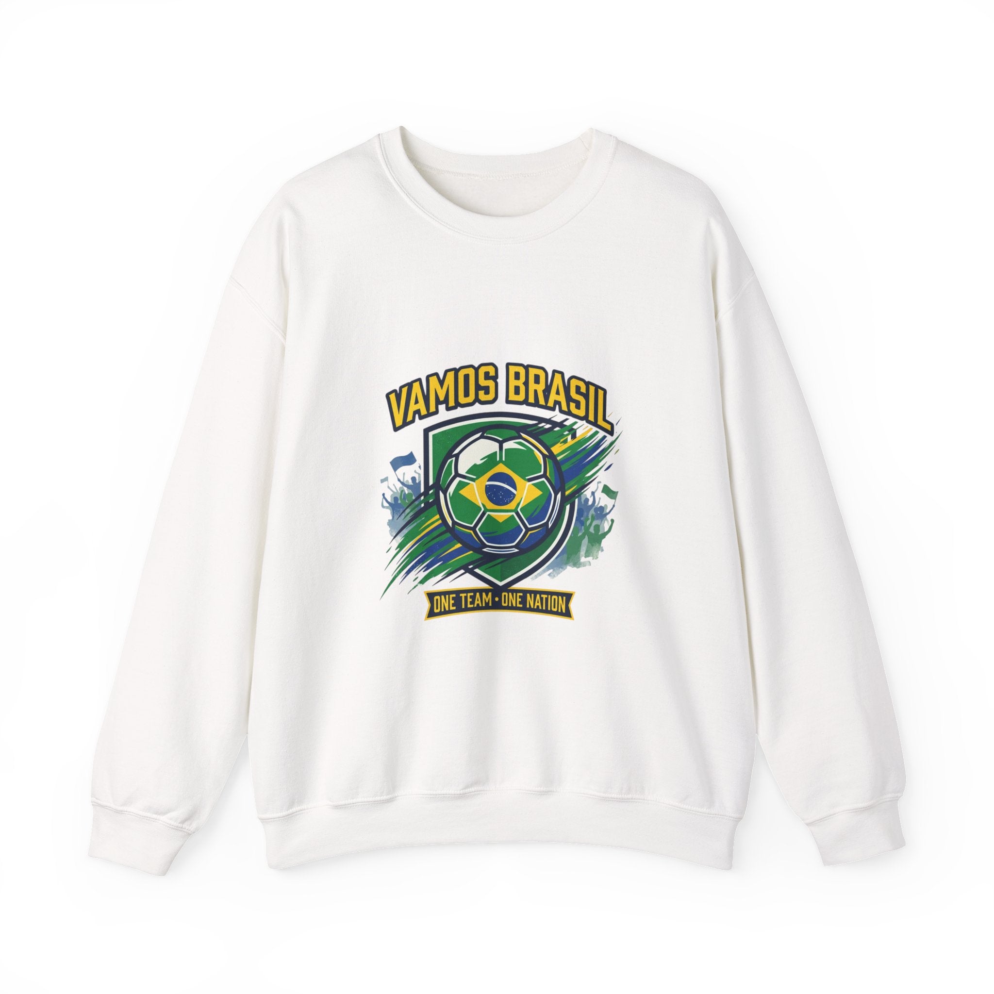Vamos Brasil Crewneck Sweatshirt | Soccer Championship, Country Pride