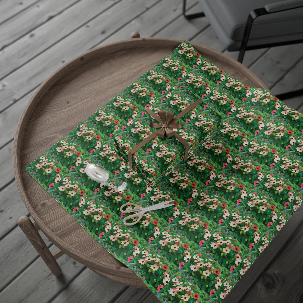 Wrapping Paper — Black Eyed Susan Vine African Sunset Gift Wrap Roll