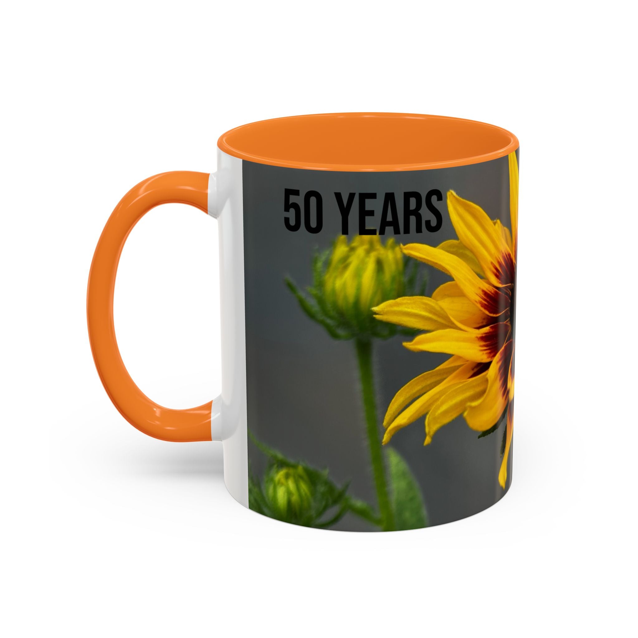 Black-Eyed Susan 'Not Giving a Damn' Mug — Colorful Floral Coffee Cup (11oz & 15oz)