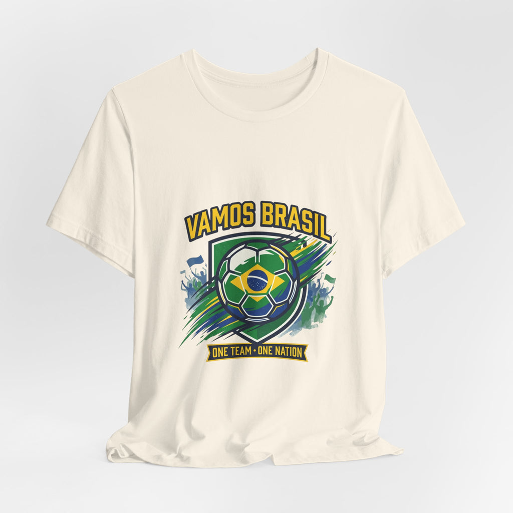 Vamos Brasil Soccer Tee | Brazil country pride, retro soccer championship