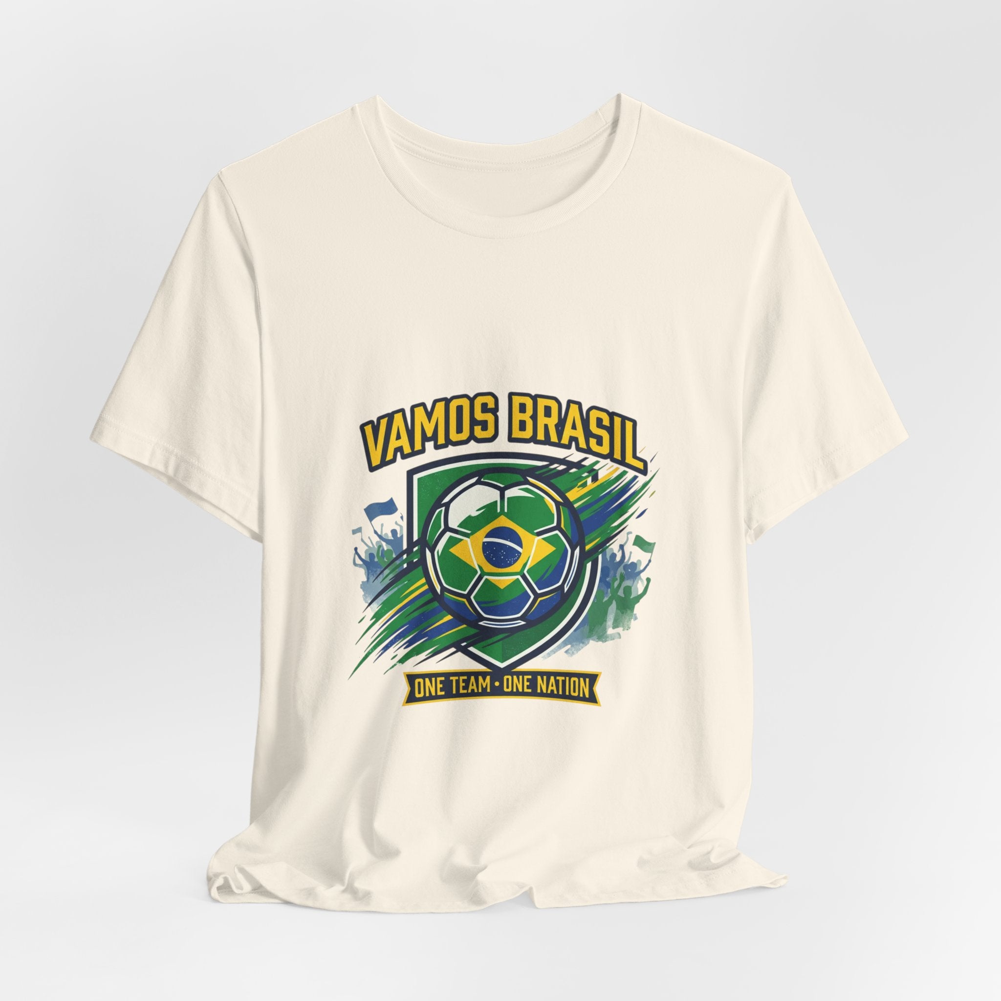 Vamos Brasil Soccer Tee | Brazil country pride, retro soccer championship