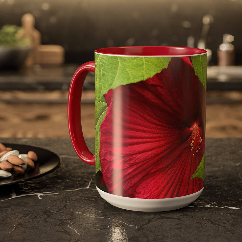Less Hustle More Coffee Hibiscus Floral Mug (11oz & 15oz)