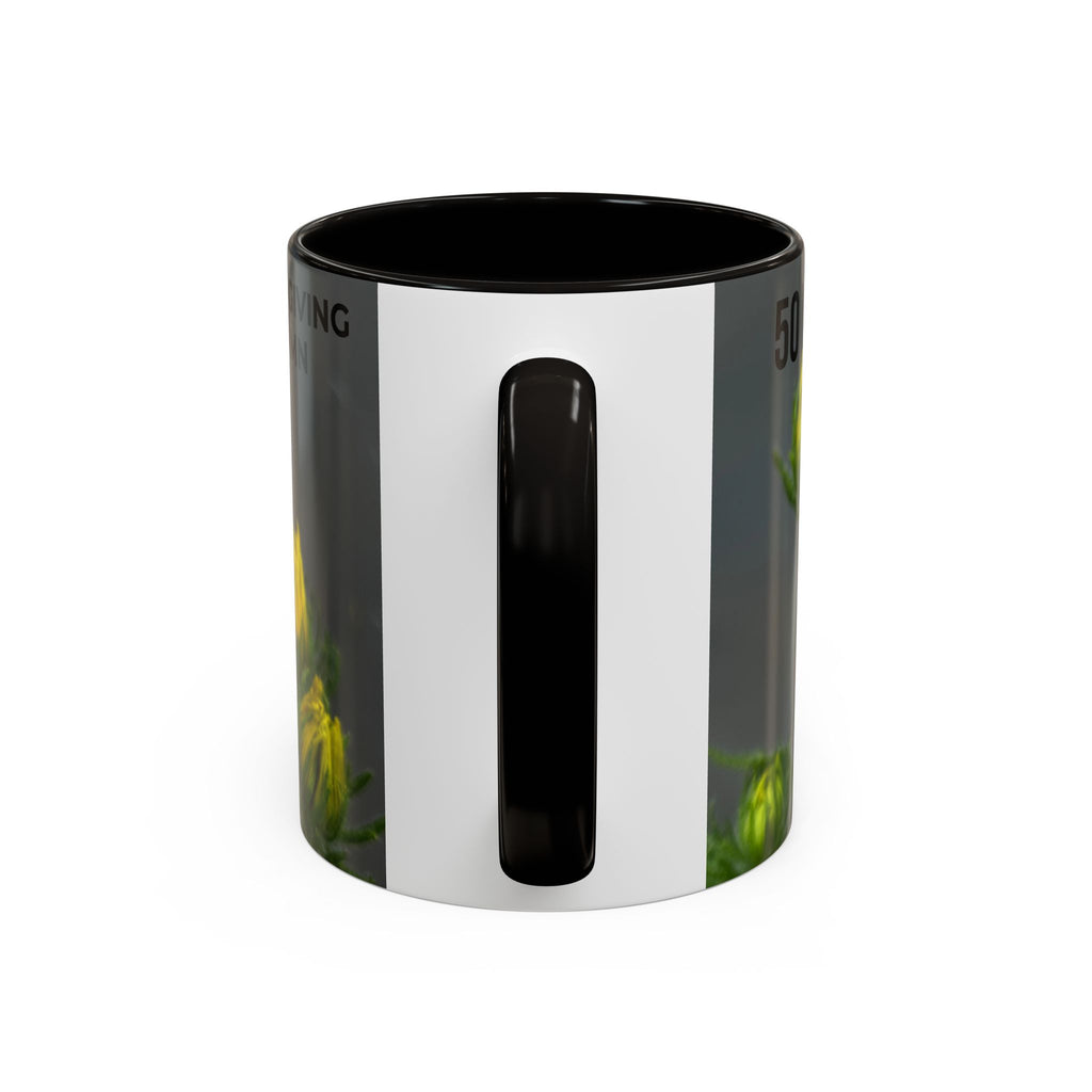 Black-Eyed Susan 'Not Giving a Damn' Mug — Colorful Floral Coffee Cup (11oz & 15oz)
