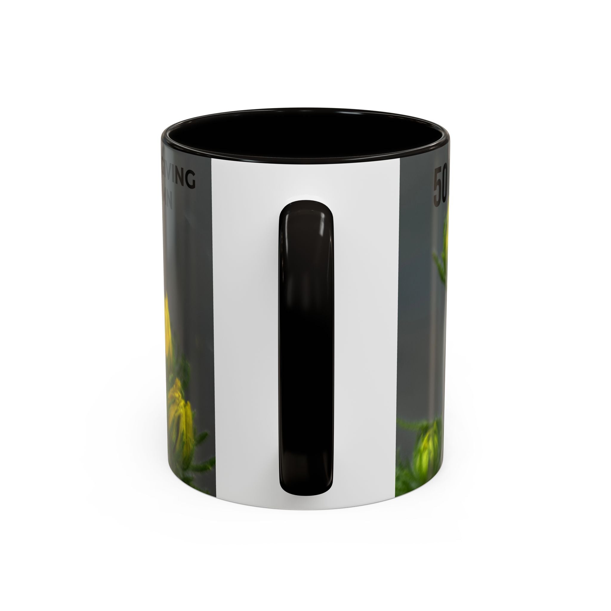 Black-Eyed Susan 'Not Giving a Damn' Mug — Colorful Floral Coffee Cup (11oz & 15oz)