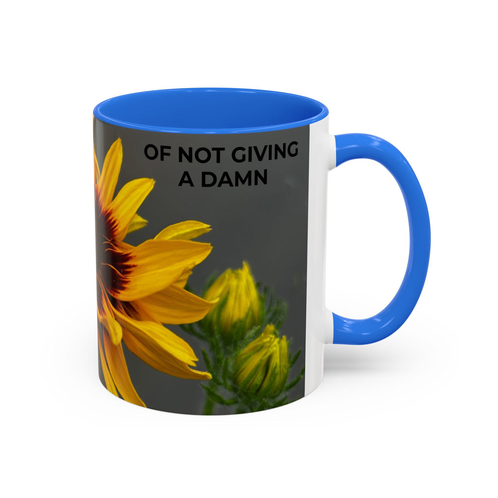 Black-Eyed Susan 'Not Giving a Damn' Mug — Colorful Floral Coffee Cup (11oz & 15oz)