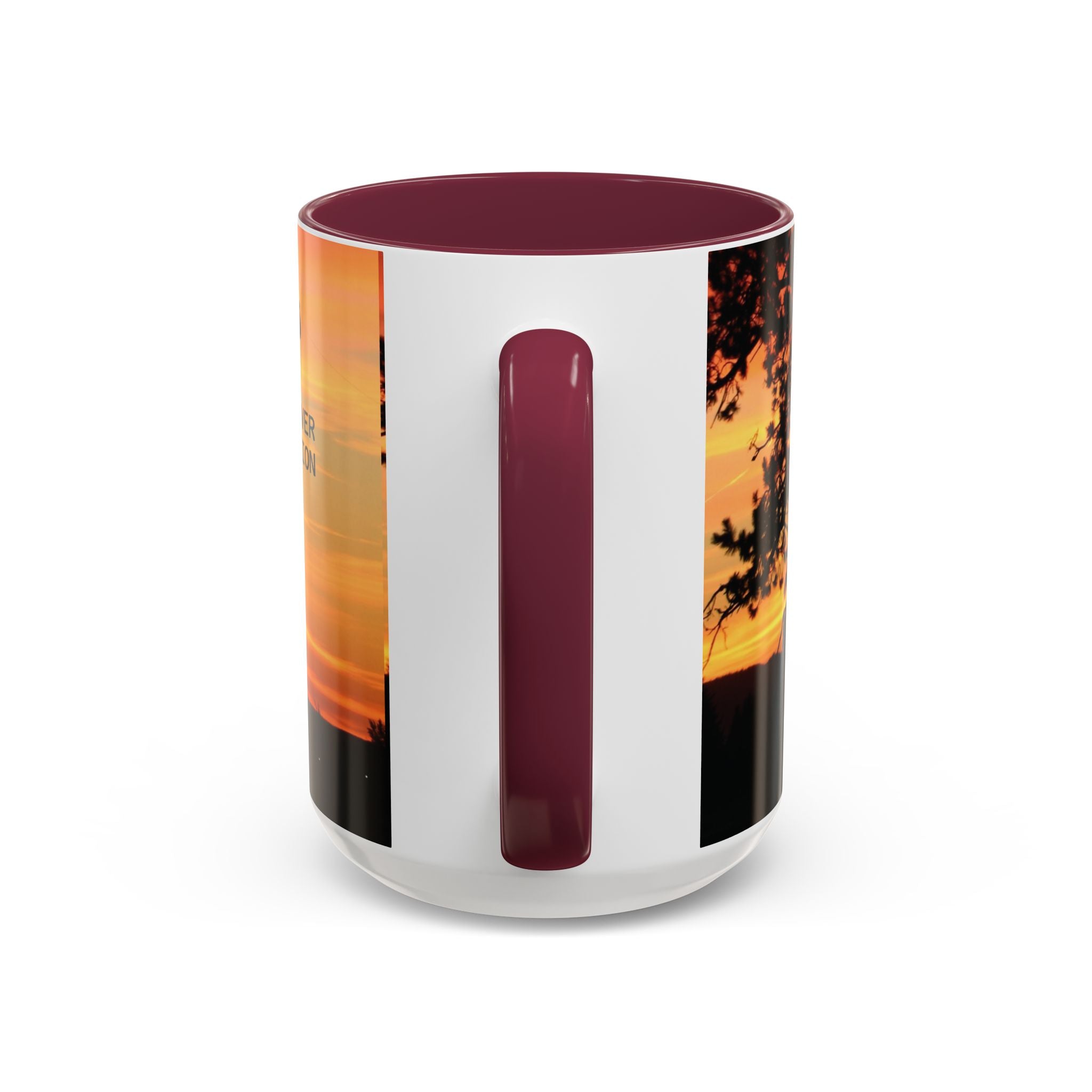 Progress Over Perfection Sunset Mug — Rural NE Oregon Motivational Coffee Cup (11oz/15oz)