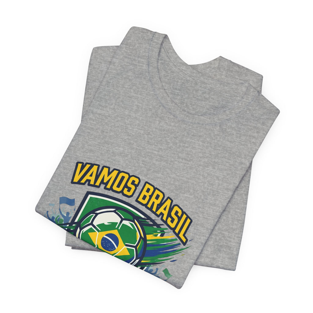 Vamos Brasil Soccer Tee | Brazil country pride, retro soccer championship