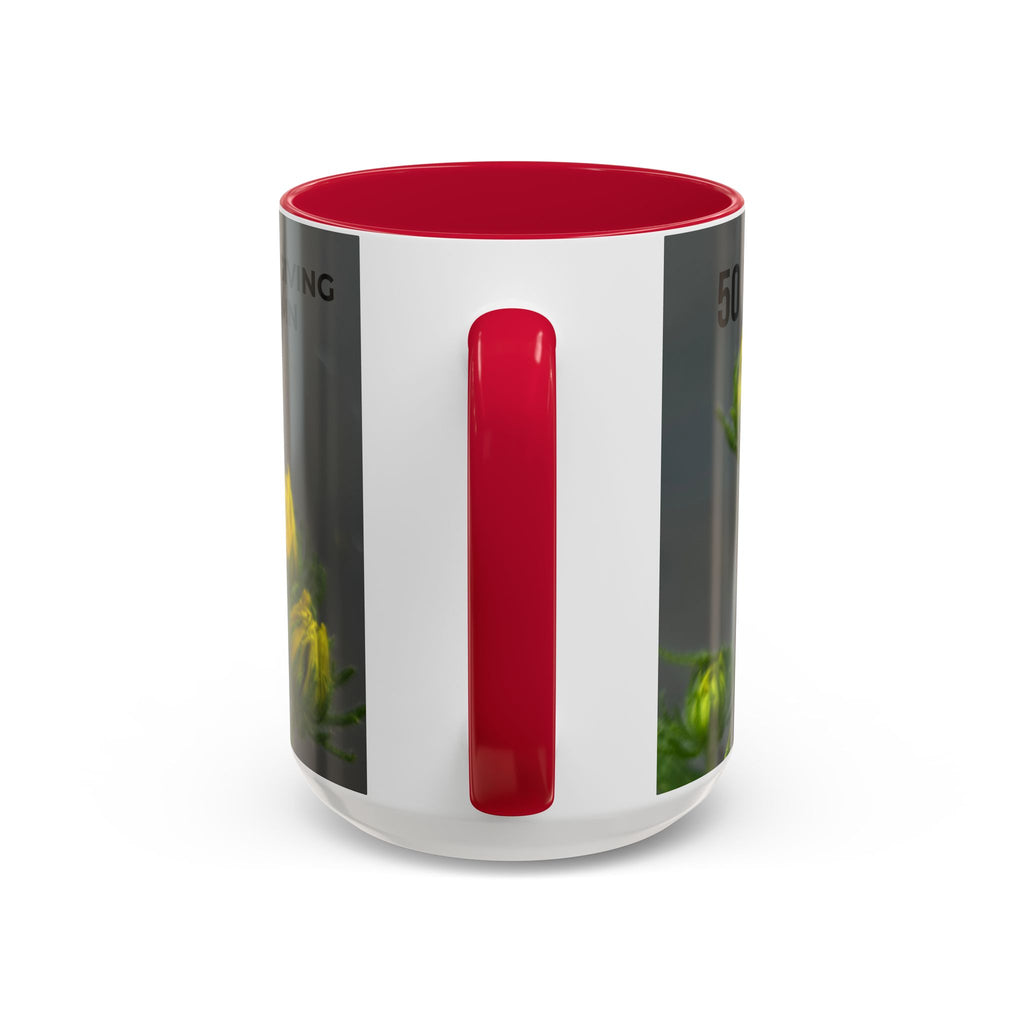 Black-Eyed Susan 'Not Giving a Damn' Mug — Colorful Floral Coffee Cup (11oz & 15oz)