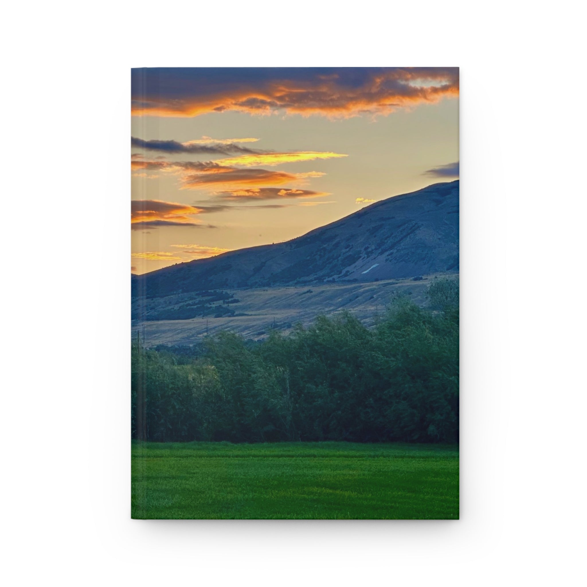 Sunset Mountain Hardcover Journal — Scenic Nature Notebook for Travel & Reflection