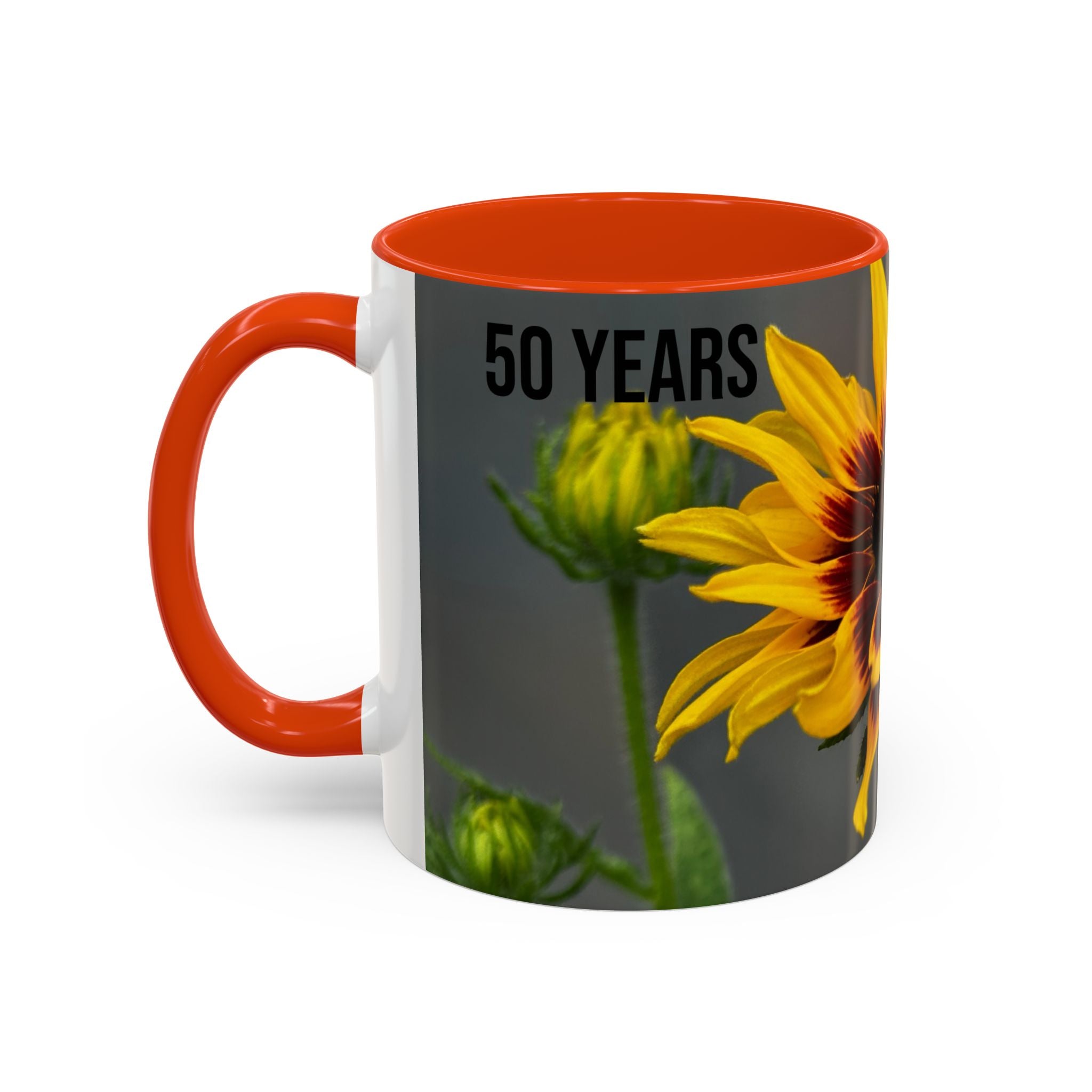 Black-Eyed Susan 'Not Giving a Damn' Mug — Colorful Floral Coffee Cup (11oz & 15oz)