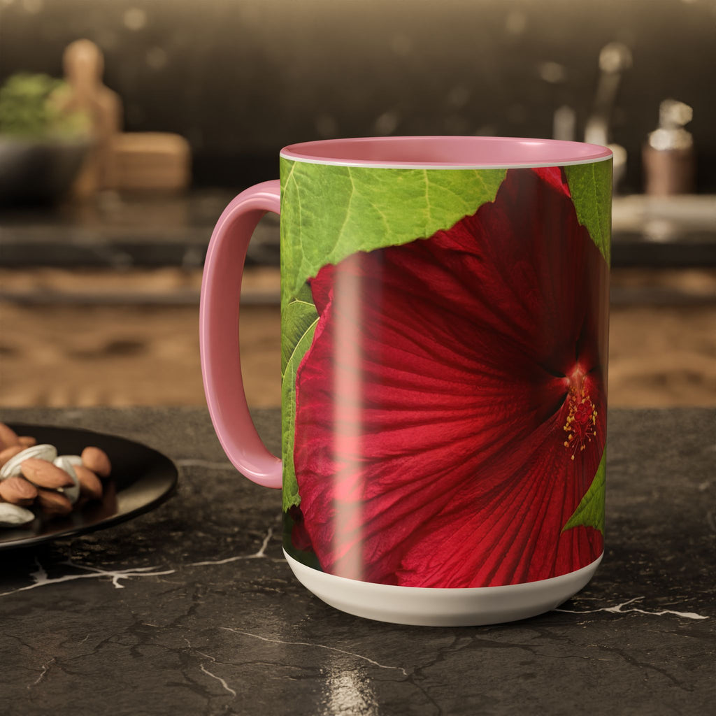 Less Hustle More Coffee Hibiscus Floral Mug (11oz & 15oz)