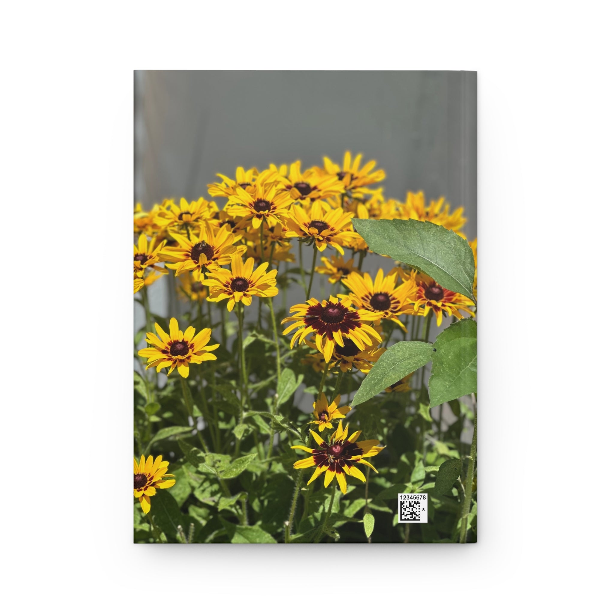 Progress Over Perfection Hardcover Journal — Floral Black-Eyed Susan Notebook for Mindful Notes