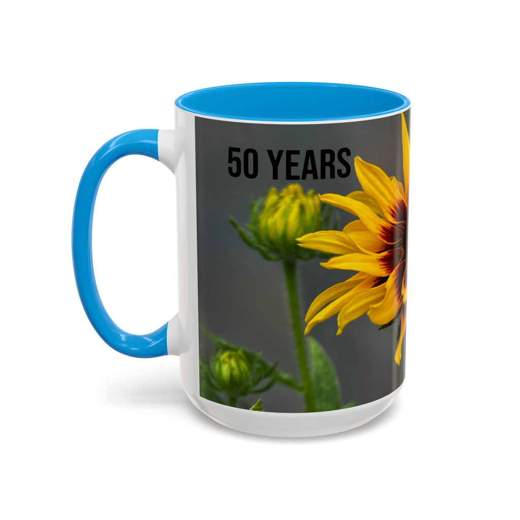Black-Eyed Susan 'Not Giving a Damn' Mug — Colorful Floral Coffee Cup (11oz & 15oz)