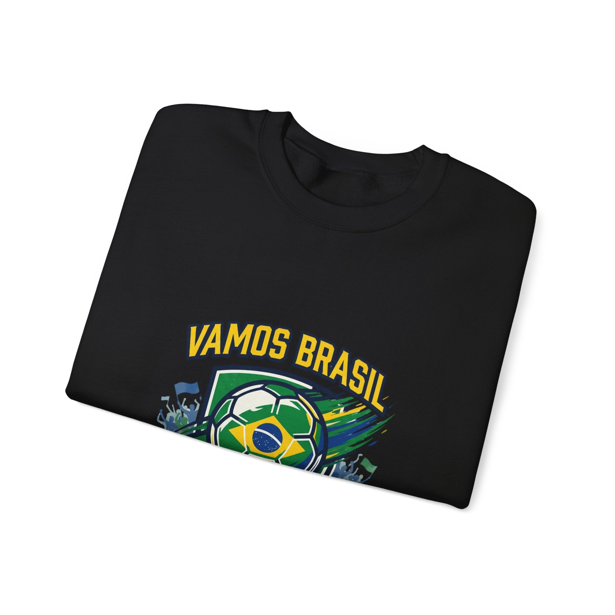 Vamos Brasil Crewneck Sweatshirt | Soccer Championship, Country Pride