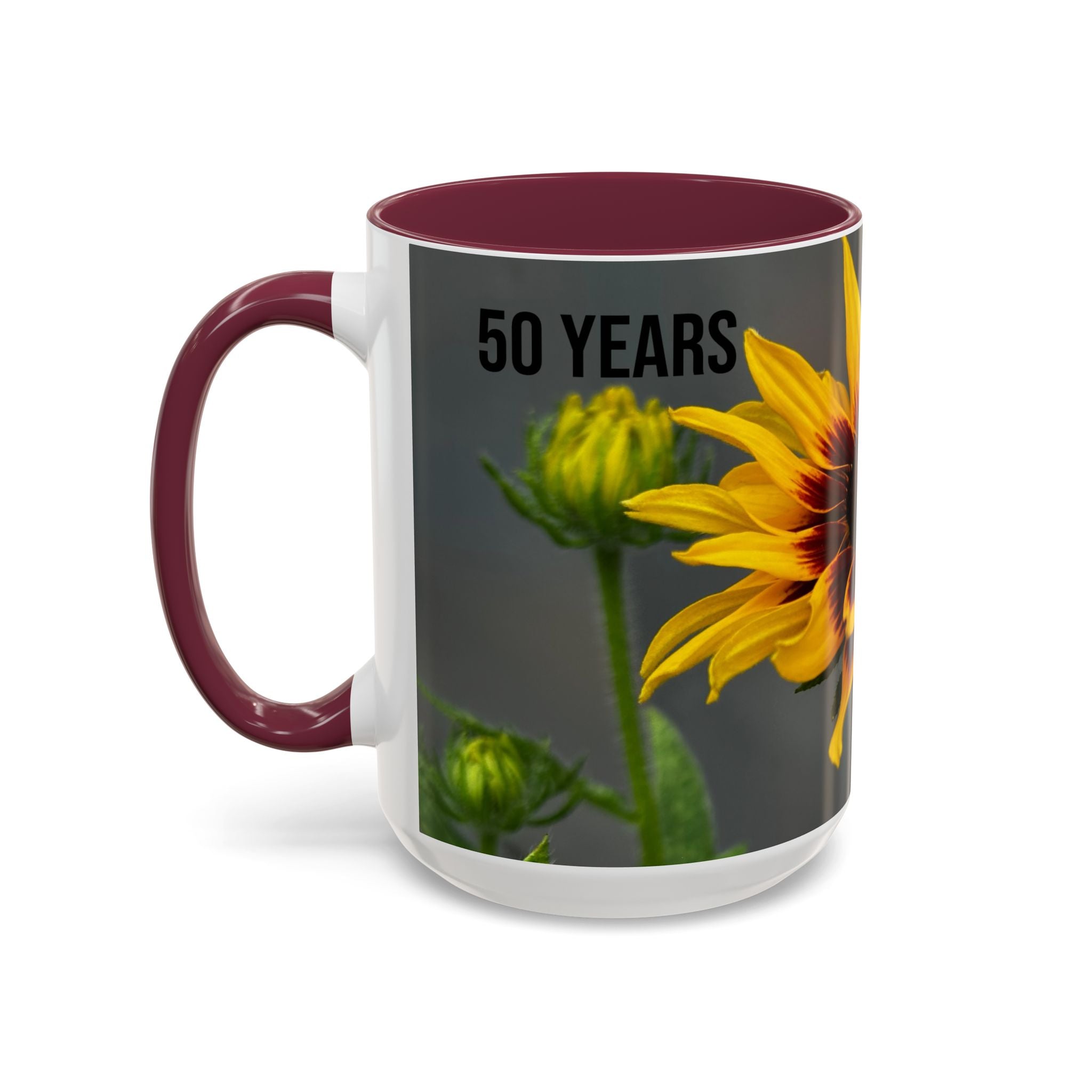 Black-Eyed Susan 'Not Giving a Damn' Mug — Colorful Floral Coffee Cup (11oz & 15oz)