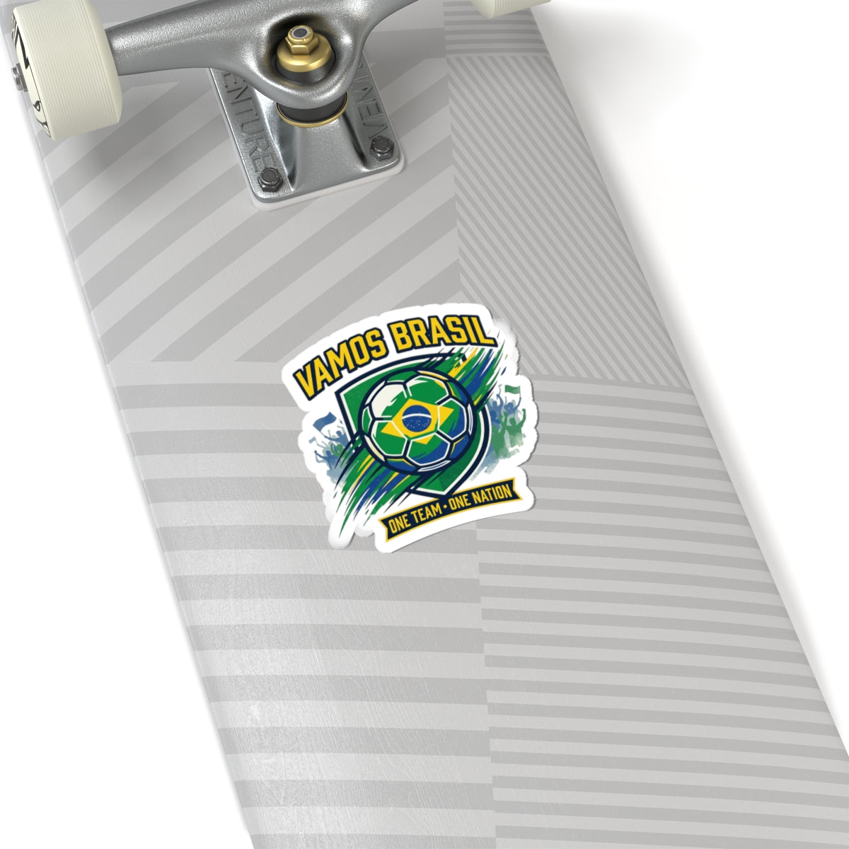 Vamos Brasil Soccer Sticker | Country Pride, Retro Championship