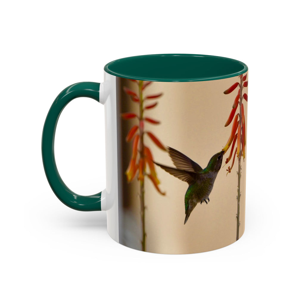 50 Years of Not Giving a Damn Mug — Vintage Floral Hummingbird Coffee Cup (11oz, 15oz)