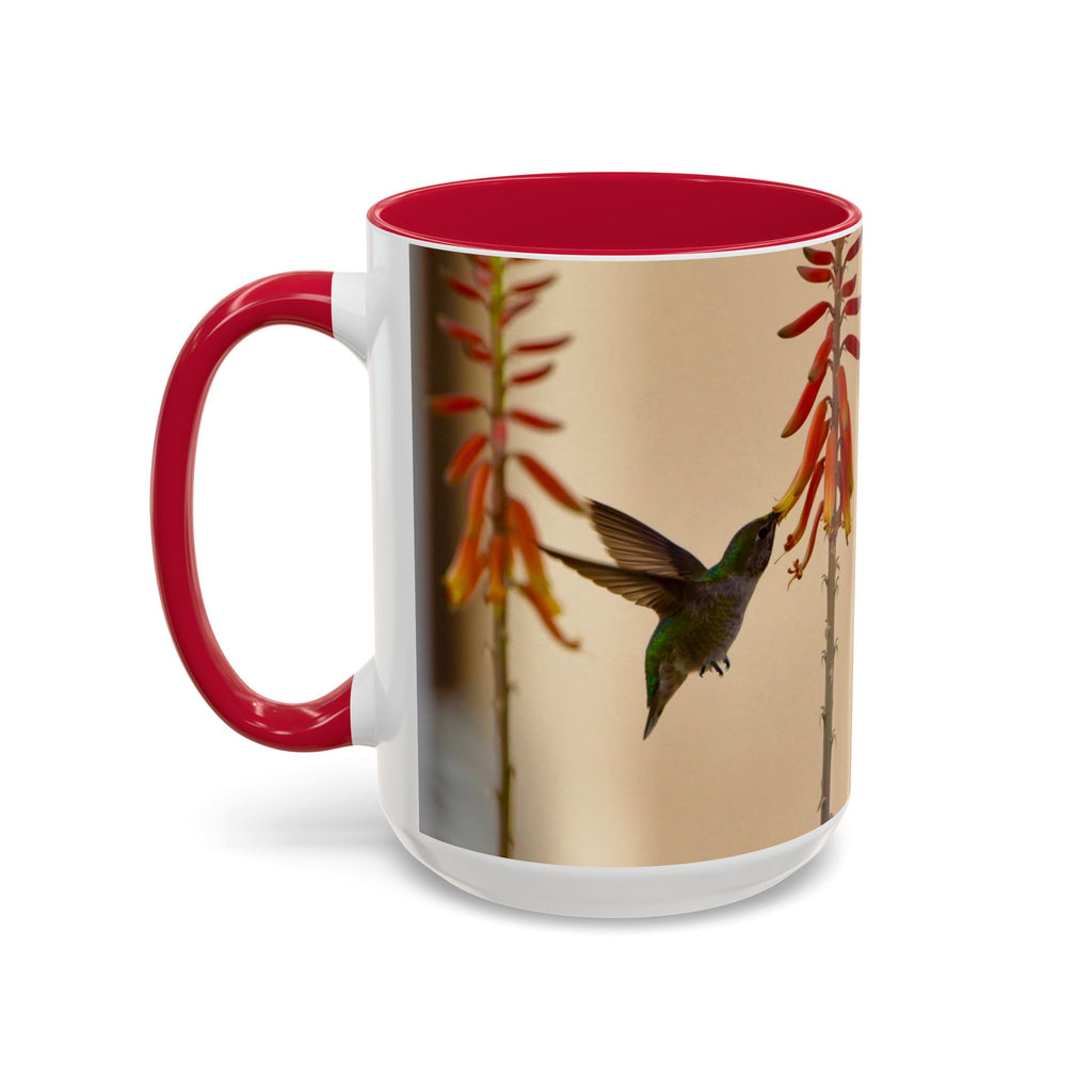 50 Years of Not Giving a Damn Mug — Vintage Floral Hummingbird Coffee Cup (11oz, 15oz)