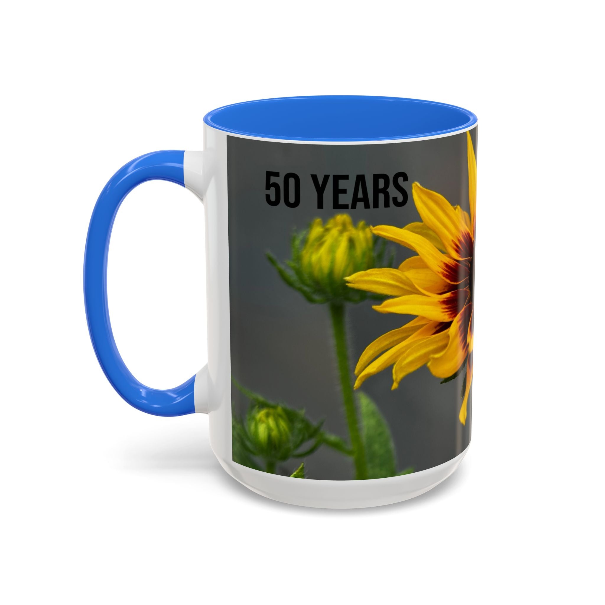 Black-Eyed Susan 'Not Giving a Damn' Mug — Colorful Floral Coffee Cup (11oz & 15oz)