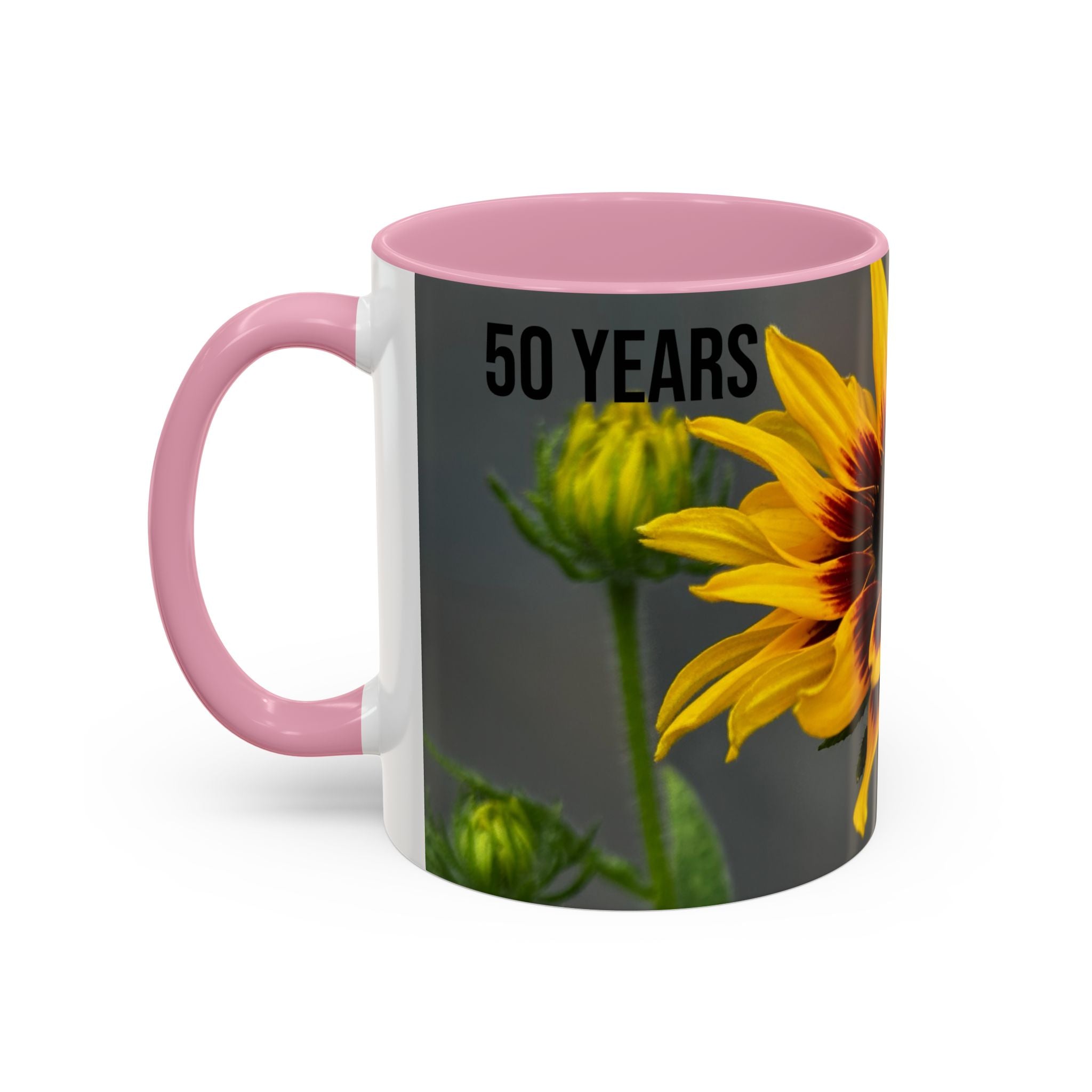 Black-Eyed Susan 'Not Giving a Damn' Mug — Colorful Floral Coffee Cup (11oz & 15oz)
