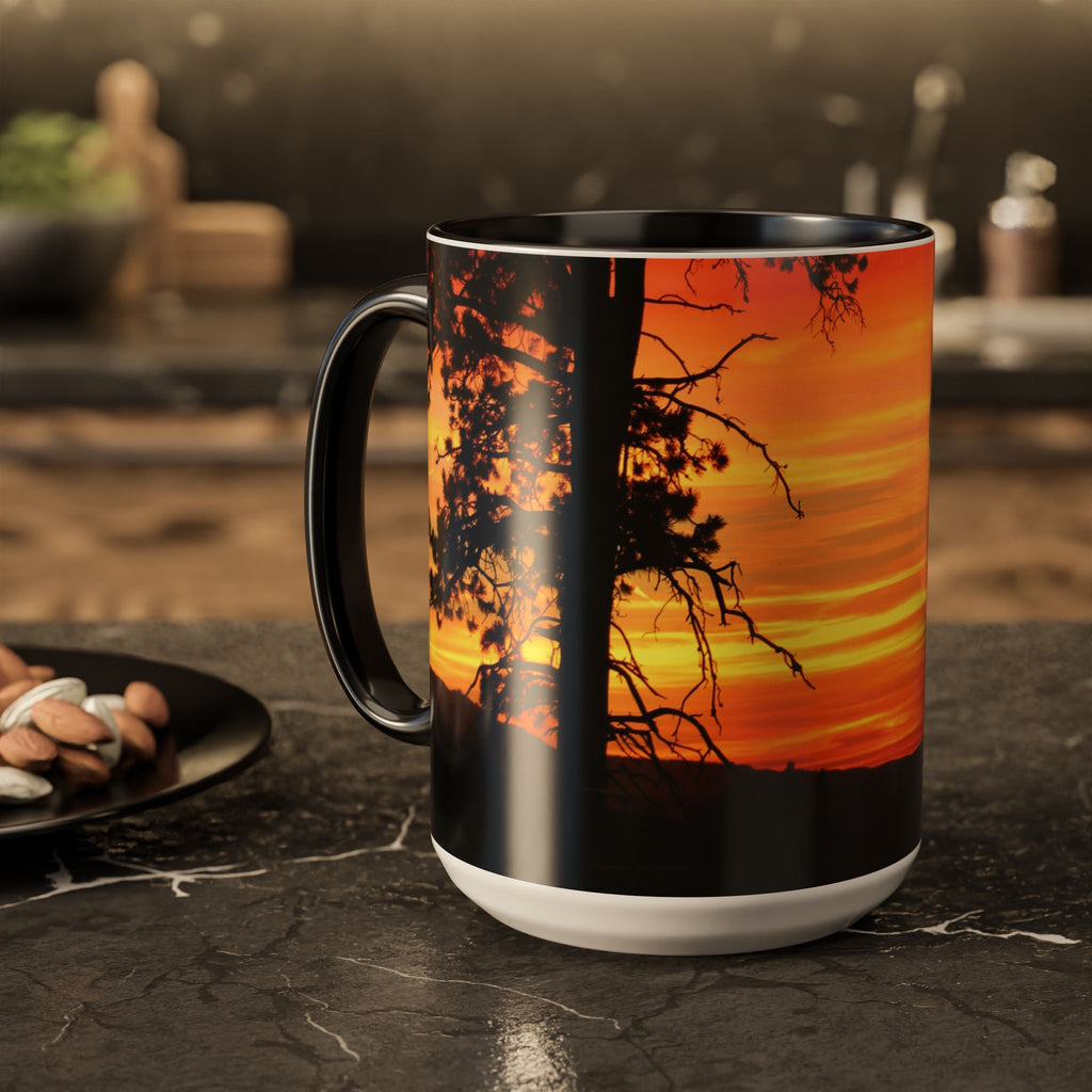 Progress Over Perfection Sunset Mug — Rural NE Oregon Motivational Coffee Cup (11oz/15oz)
