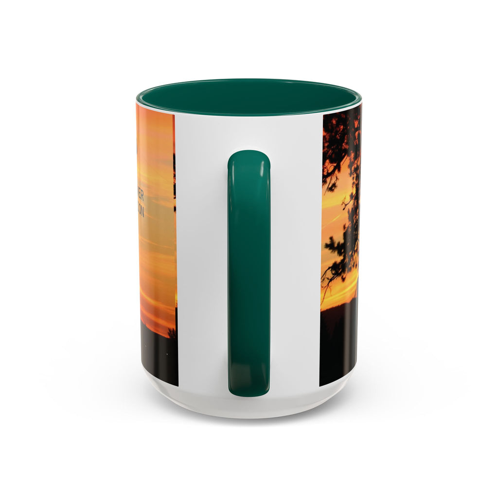 Progress Over Perfection Sunset Mug — Rural NE Oregon Motivational Coffee Cup (11oz/15oz)