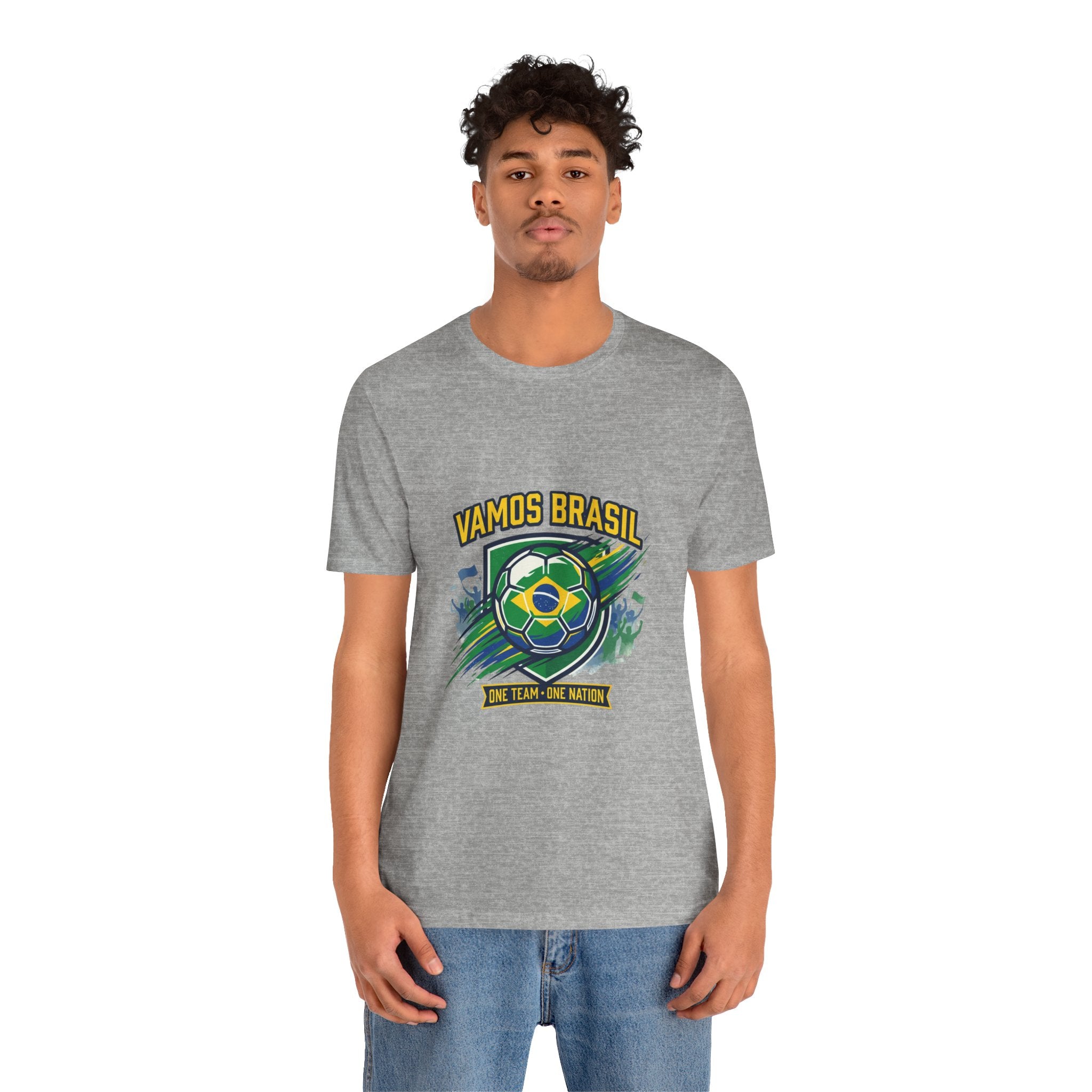 Vamos Brasil Soccer Tee | Brazil country pride, retro soccer championship