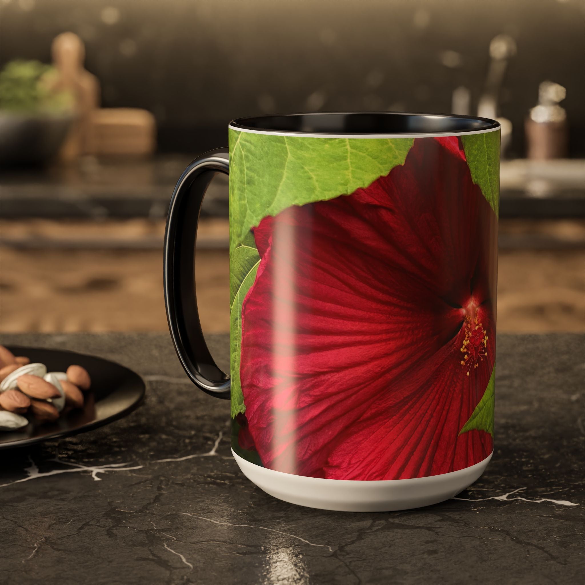 Less Hustle More Coffee Hibiscus Floral Mug (11oz & 15oz)