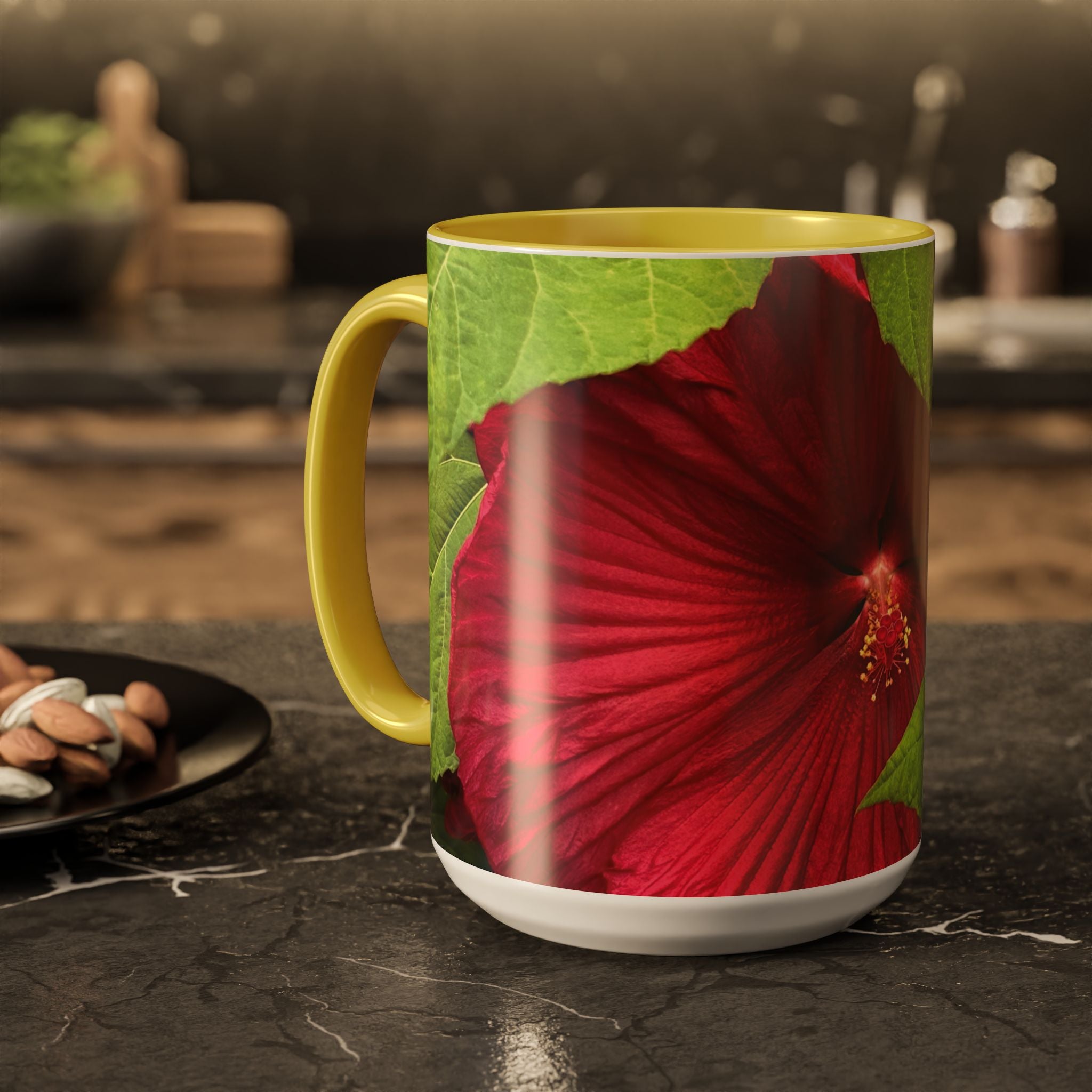Less Hustle More Coffee Hibiscus Floral Mug (11oz & 15oz)