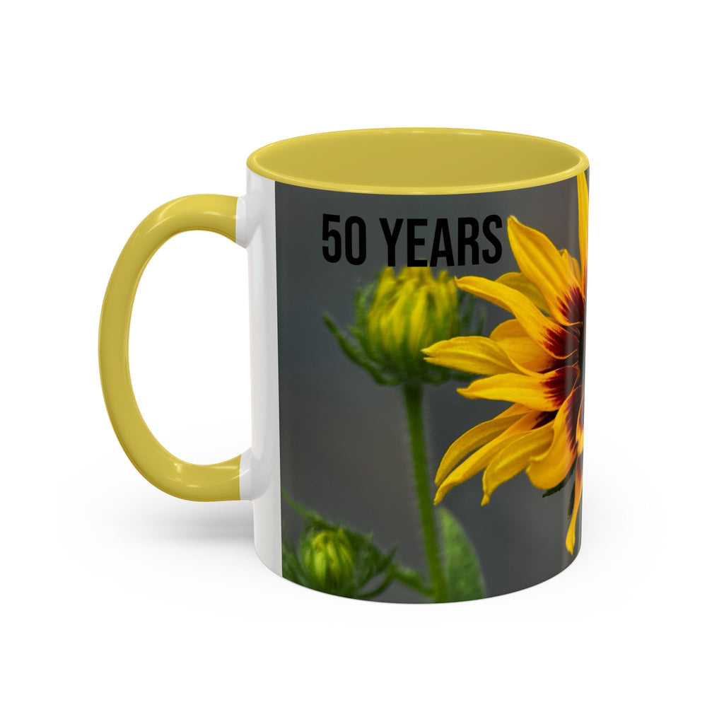 Black-Eyed Susan 'Not Giving a Damn' Mug — Colorful Floral Coffee Cup (11oz & 15oz)