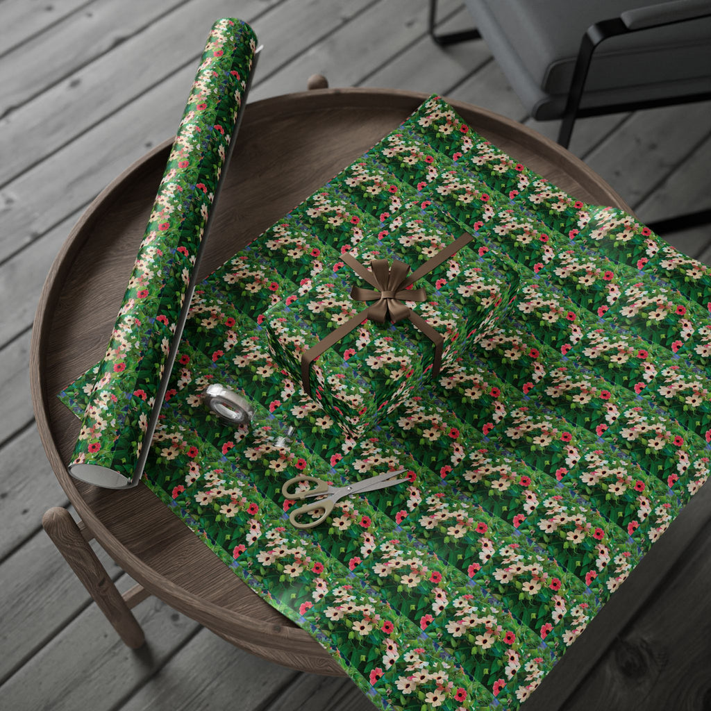 Wrapping Paper — Black Eyed Susan Vine African Sunset Gift Wrap Roll