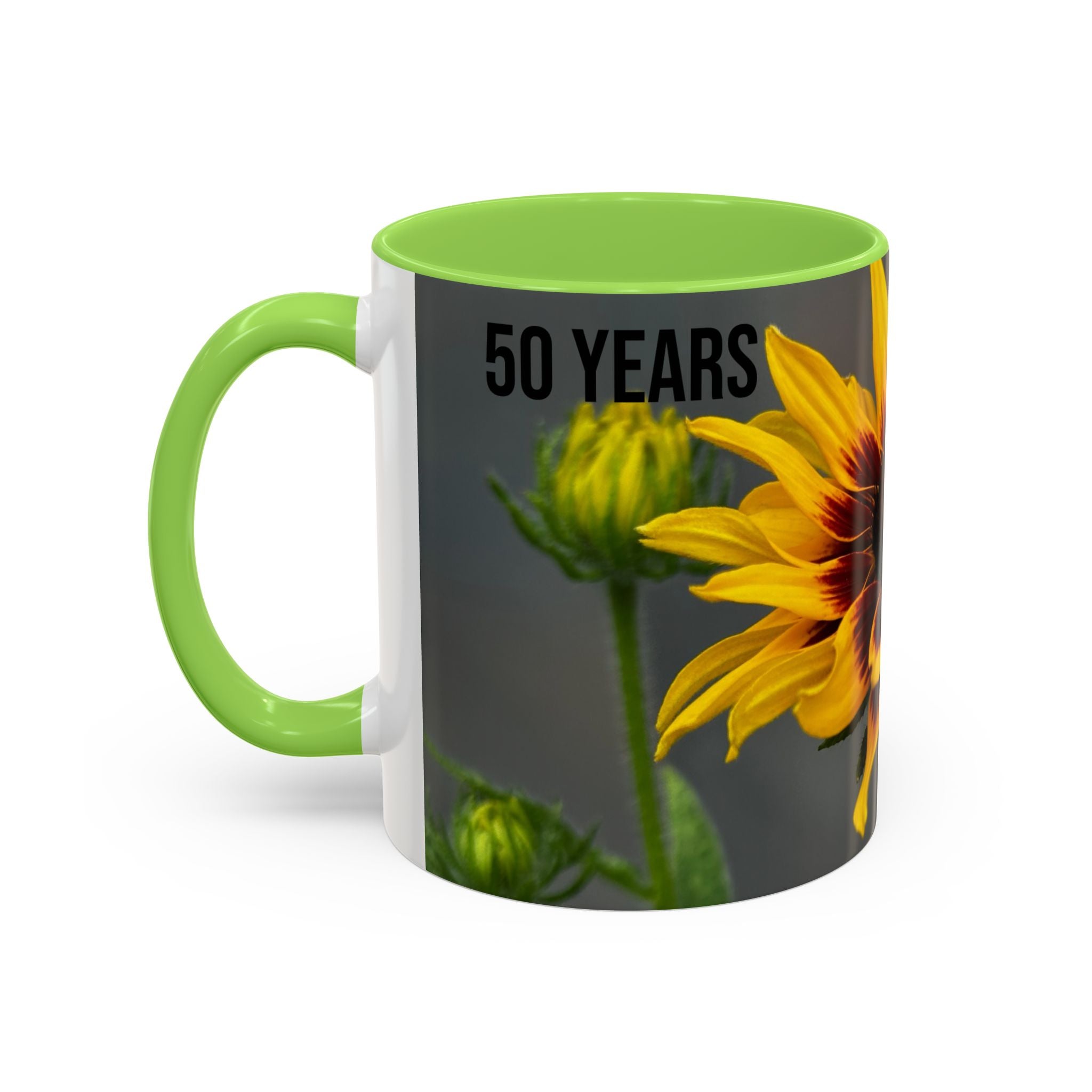 Black-Eyed Susan 'Not Giving a Damn' Mug — Colorful Floral Coffee Cup (11oz & 15oz)