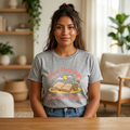 Slow Mornings Summer Pages Tee — Pastel Coastal Summer Shirt