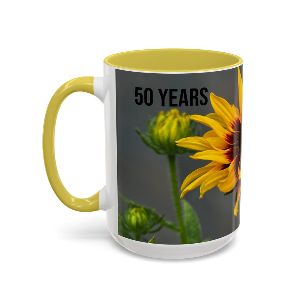 Black-Eyed Susan 'Not Giving a Damn' Mug — Colorful Floral Coffee Cup (11oz & 15oz)