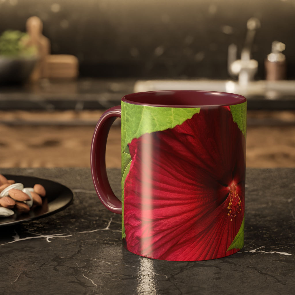 Less Hustle More Coffee Hibiscus Floral Mug (11oz & 15oz)