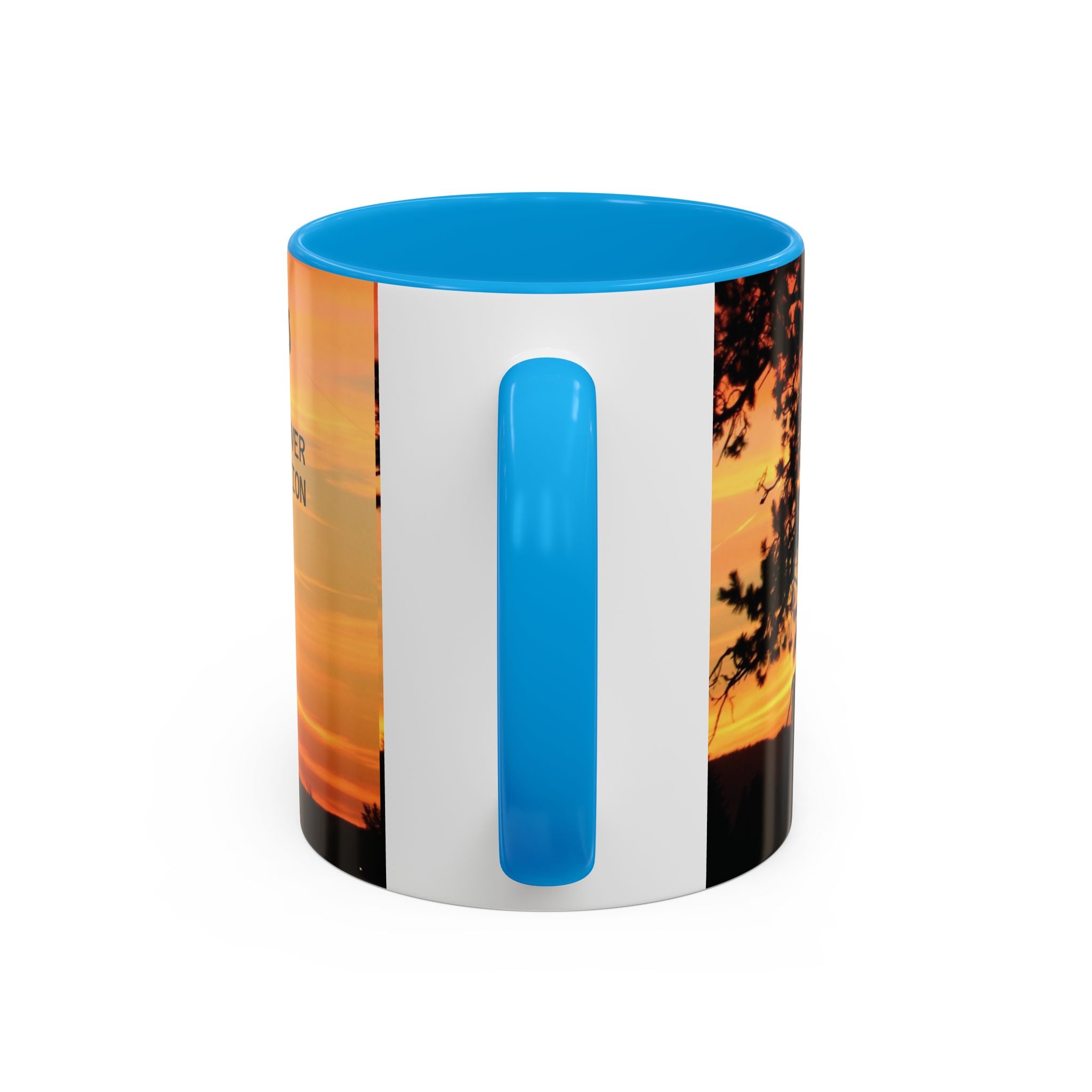Progress Over Perfection Sunset Mug — Rural NE Oregon Motivational Coffee Cup (11oz/15oz)