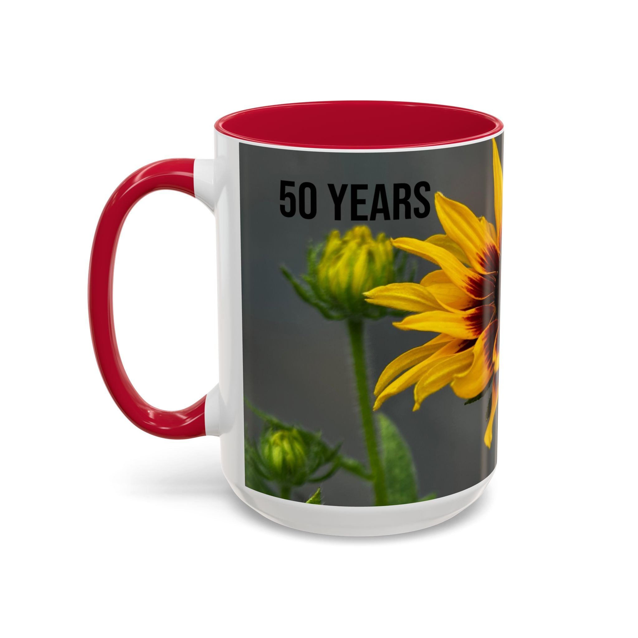Black-Eyed Susan 'Not Giving a Damn' Mug — Colorful Floral Coffee Cup (11oz & 15oz)