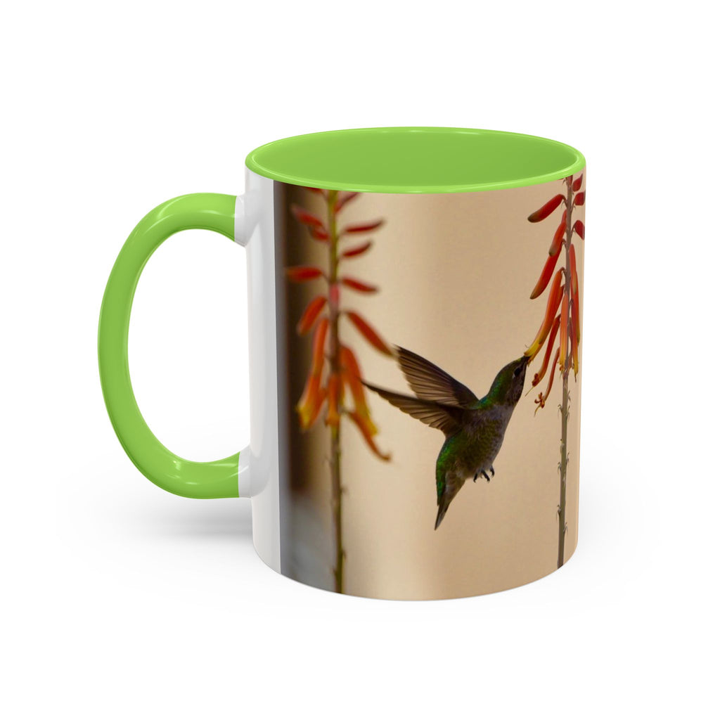 50 Years of Not Giving a Damn Mug — Vintage Floral Hummingbird Coffee Cup (11oz, 15oz)