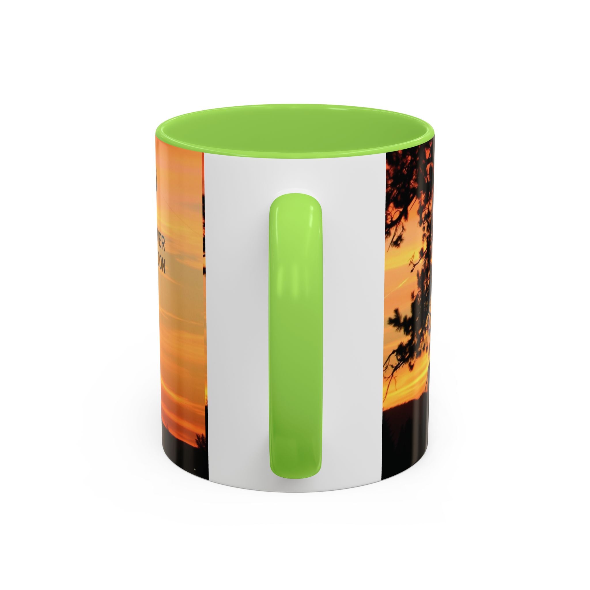 Progress Over Perfection Sunset Mug — Rural NE Oregon Motivational Coffee Cup (11oz/15oz)