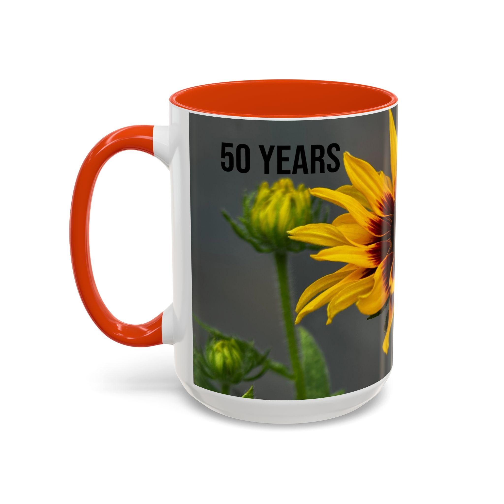 Black-Eyed Susan 'Not Giving a Damn' Mug — Colorful Floral Coffee Cup (11oz & 15oz)